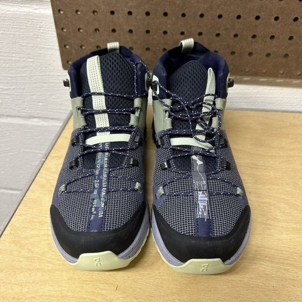 ON Cloudtrax Water Repellent Hiking Shoes Navy/Green Purple Women's ’s Size 9 - Picture 3 of 9